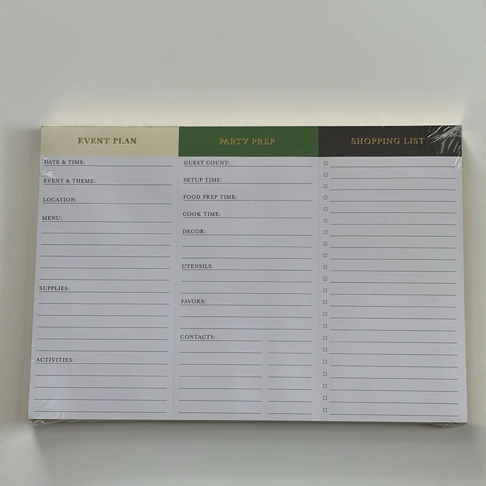 Kate Spade LIMITED EDITION x Target Undated Party Planning Notepad